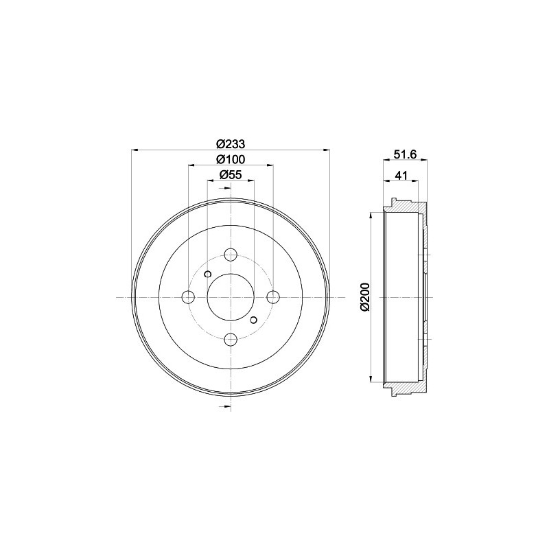 Tambour de frein MINTEX