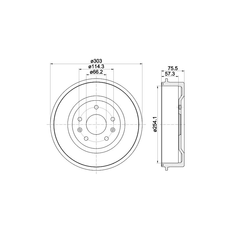 Tambour de frein MINTEX