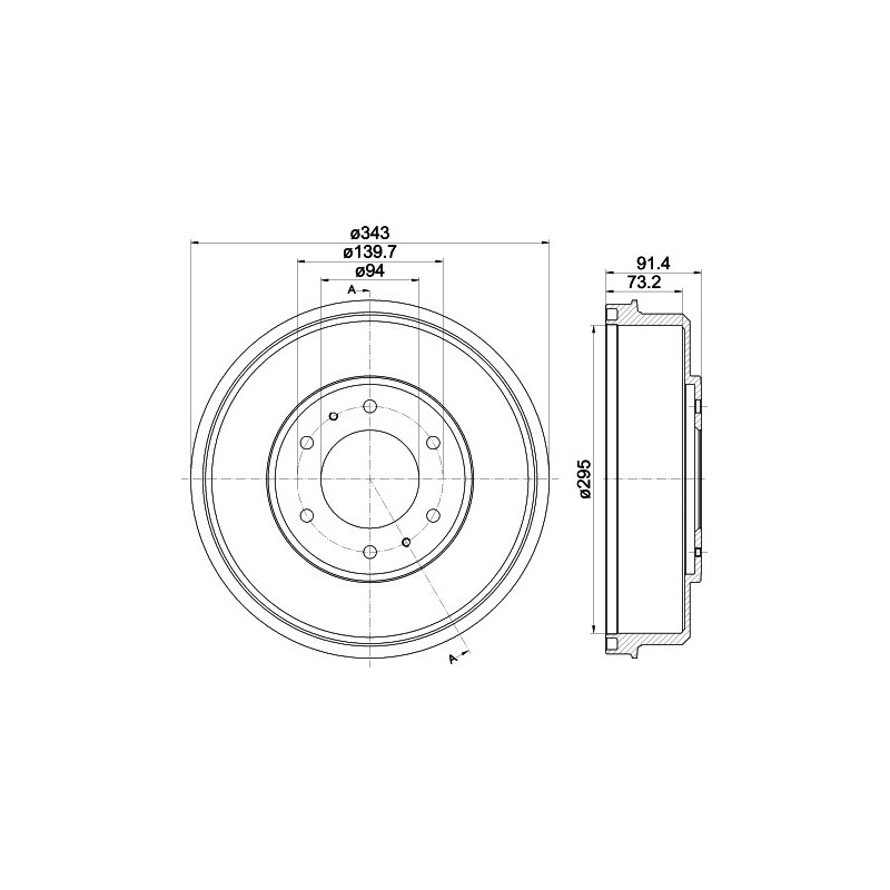 Tambour de frein MINTEX