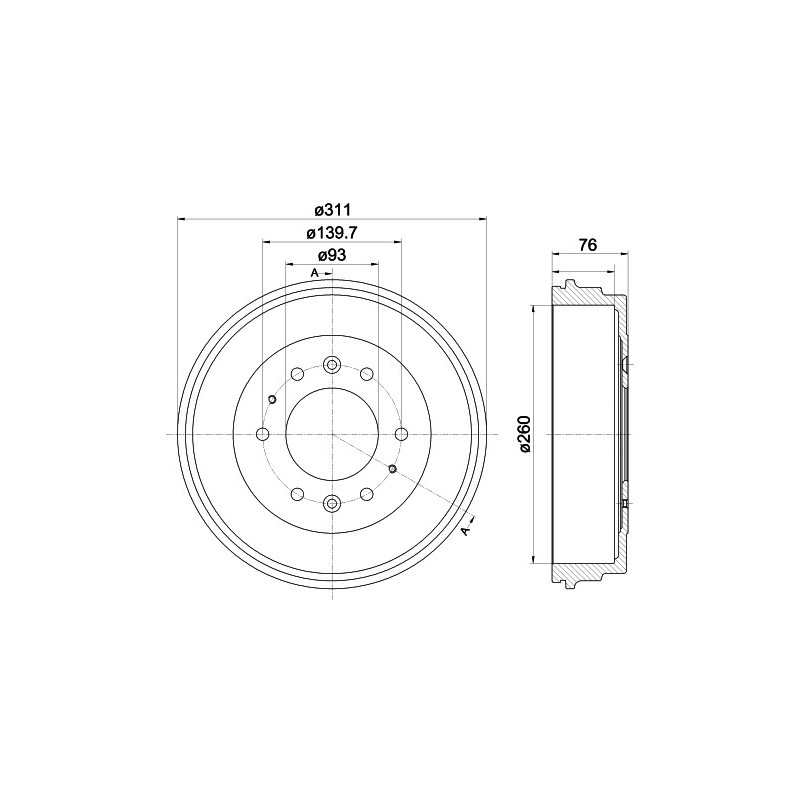 Tambour de frein MINTEX