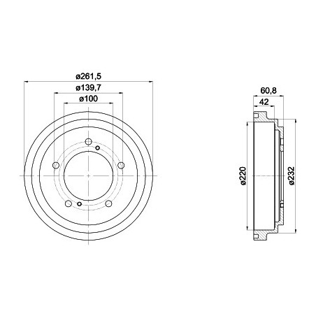 Tambour de frein MINTEX