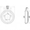 Tambour de frein MINTEX