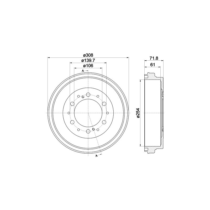Tambour de frein MINTEX