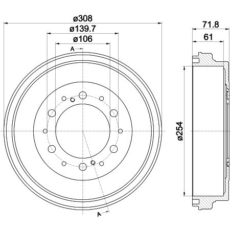 Tambour de frein MINTEX