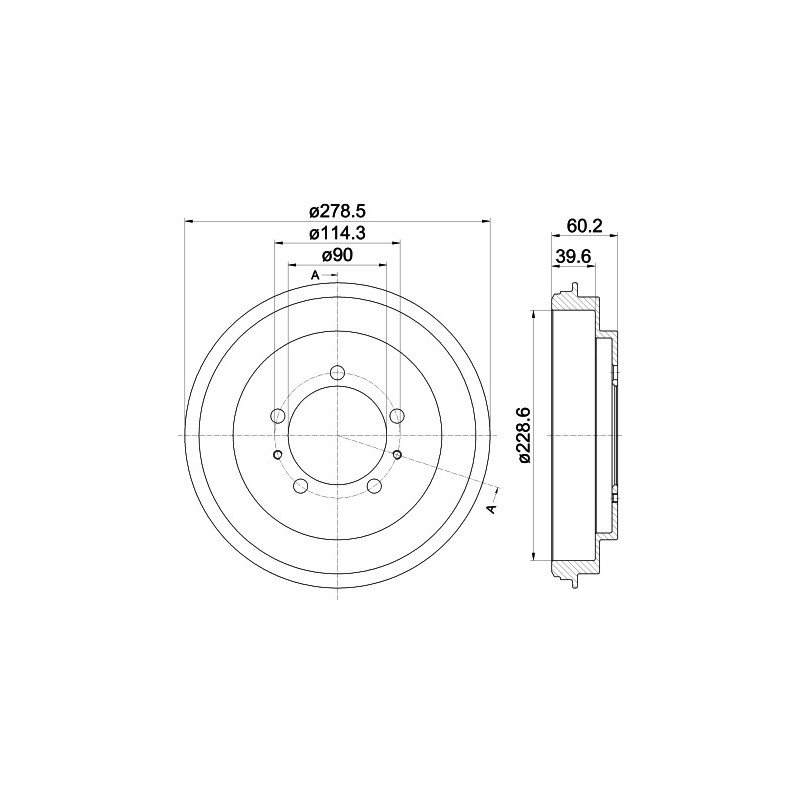Tambour de frein MINTEX