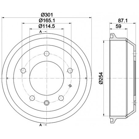 Tambour de frein MINTEX