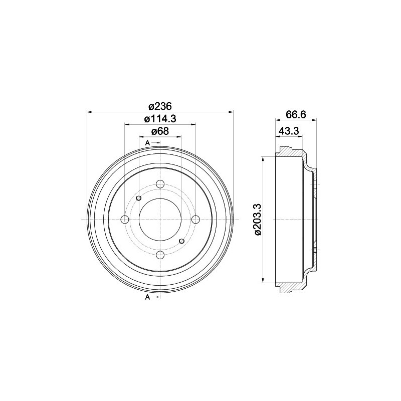 Tambour de frein MINTEX