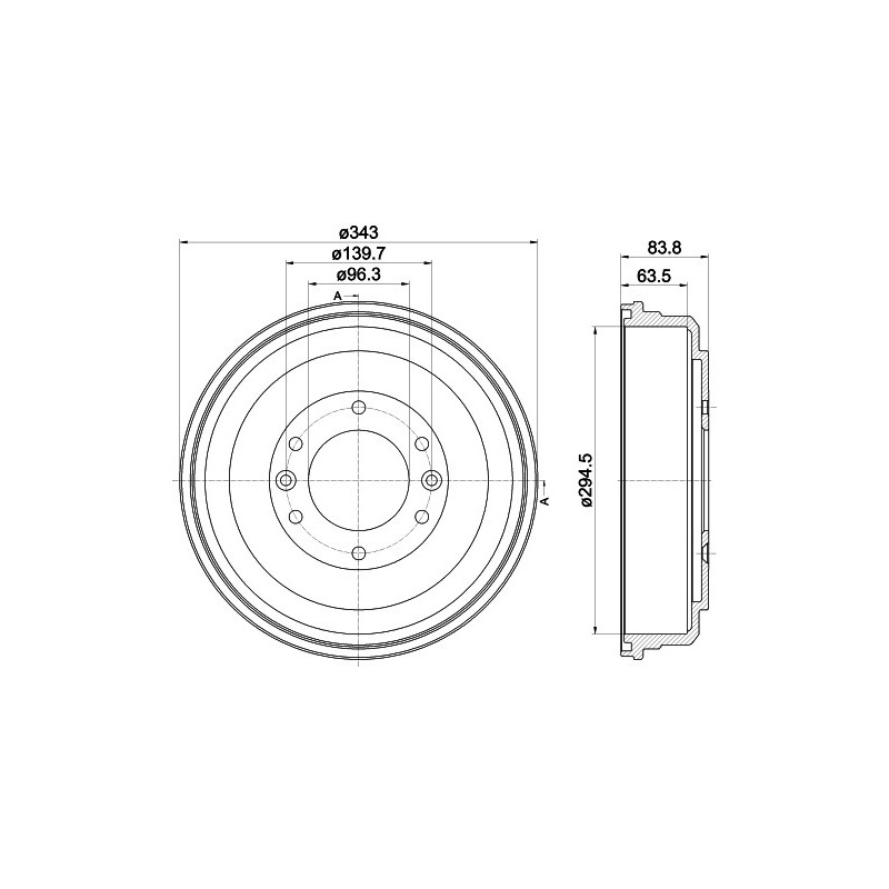Tambour de frein MINTEX