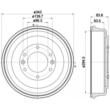 Tambour de frein MINTEX