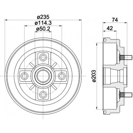 Tambour de frein MINTEX