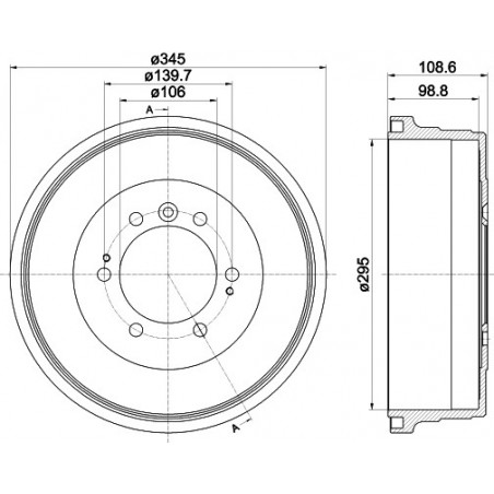 Tambour de frein MINTEX