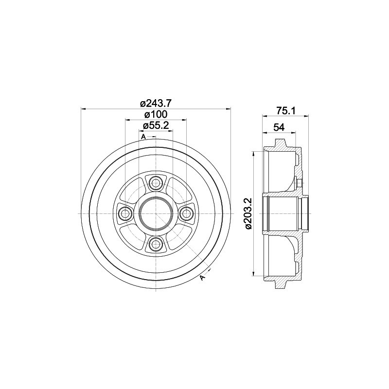 Tambour de frein MINTEX
