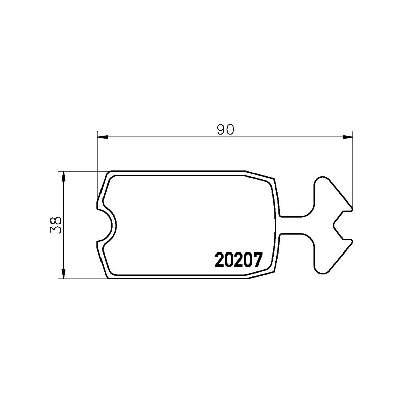 Jeu de quatre plaquettes de frein à disque MINTEX