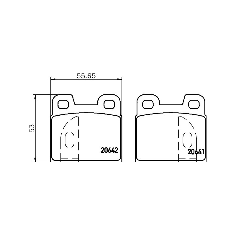 Jeu de quatre plaquettes de frein à disque MINTEX