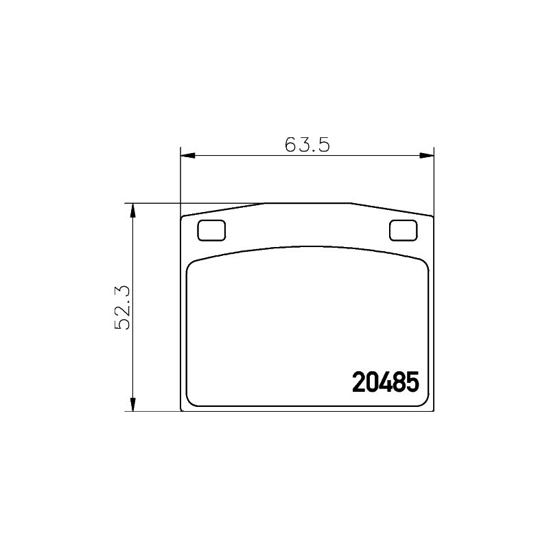 Jeu de quatre plaquettes de frein à disque MINTEX