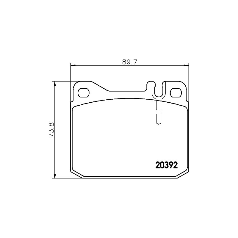 Jeu de quatre plaquettes de frein à disque MINTEX