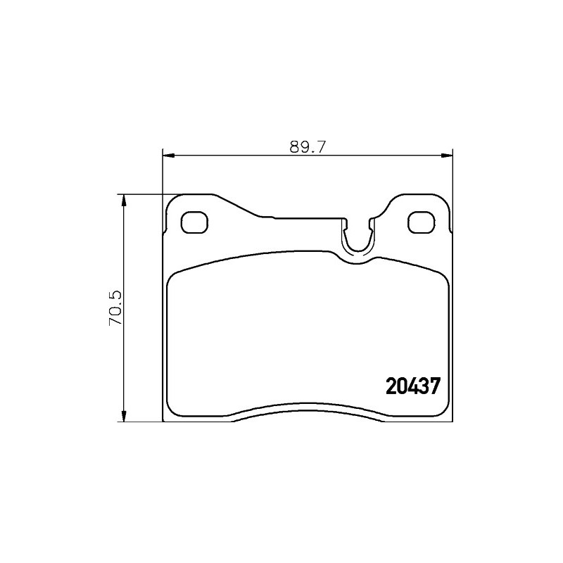 Jeu de quatre plaquettes de frein à disque MINTEX