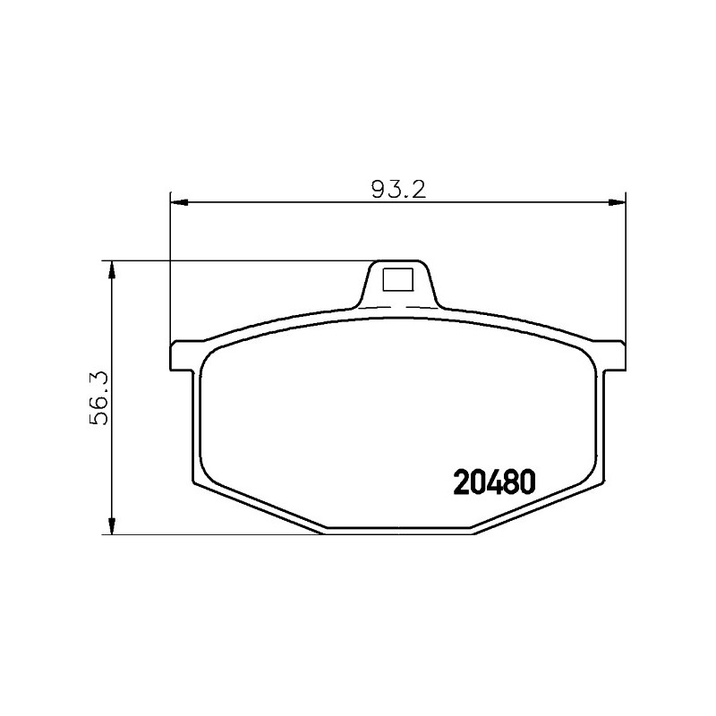 Jeu de quatre plaquettes de frein à disque MINTEX