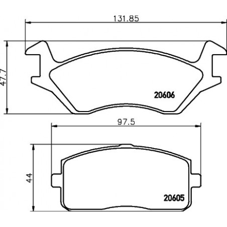 Jeu de quatre plaquettes de...