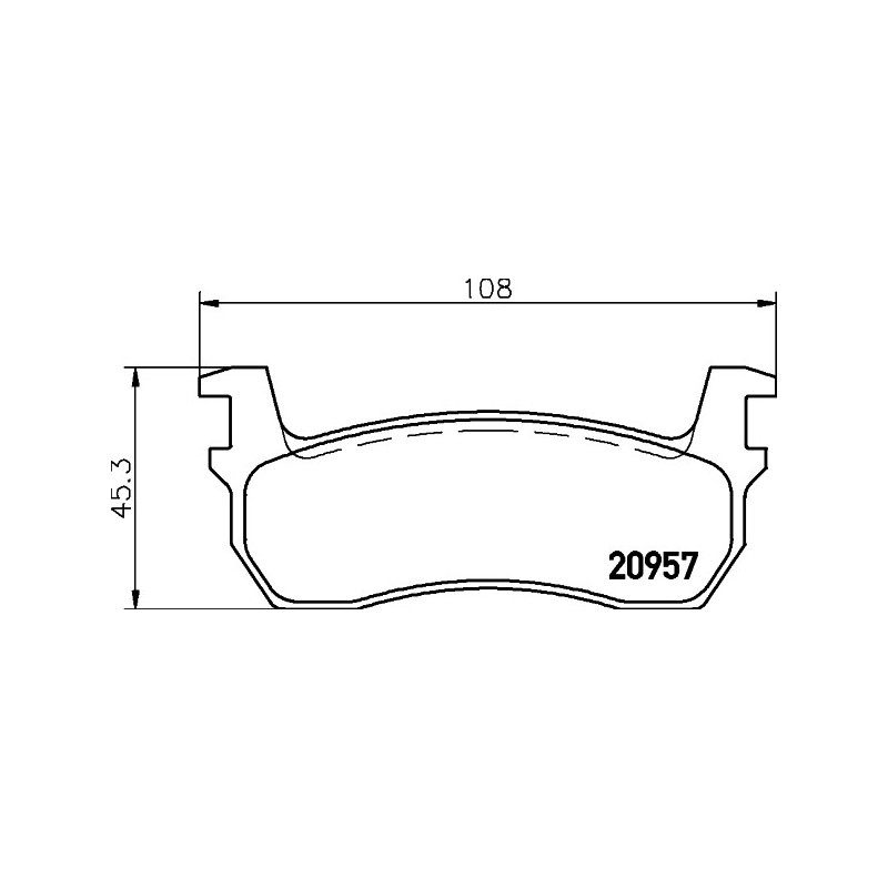 Jeu de quatre plaquettes de frein à disque MINTEX