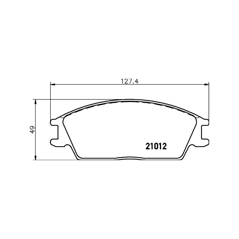 Jeu de quatre plaquettes de frein à disque MINTEX