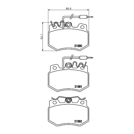 Jeu de quatre plaquettes de...