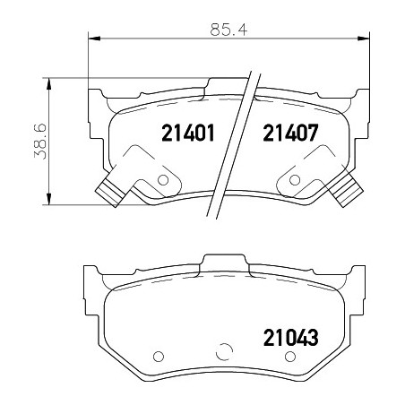 Jeu de quatre plaquettes de...