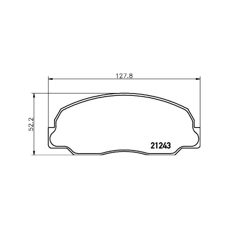 Jeu de quatre plaquettes de frein à disque MINTEX