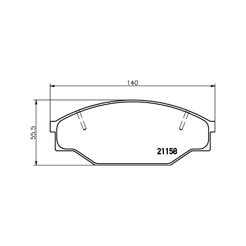 Jeu de quatre plaquettes de frein à disque MINTEX