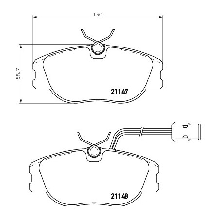 Jeu de quatre plaquettes de...