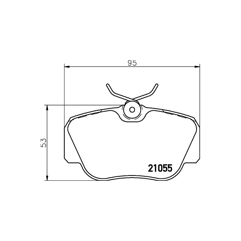 Jeu de quatre plaquettes de frein à disque MINTEX