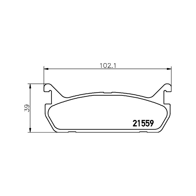 Jeu de quatre plaquettes de frein à disque MINTEX