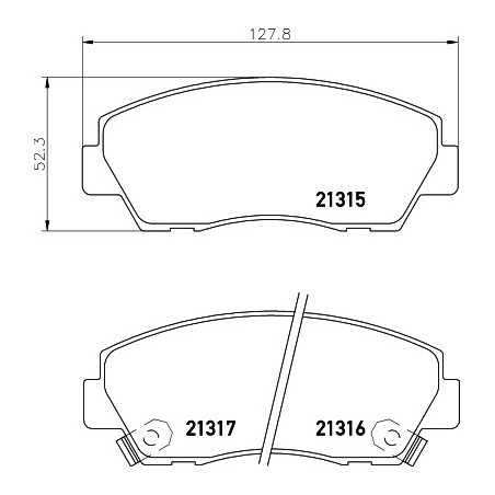 Jeu de quatre plaquettes de...