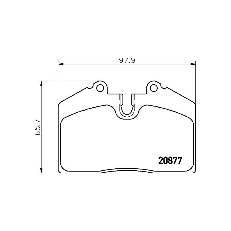 Jeu de quatre plaquettes de frein à disque MINTEX