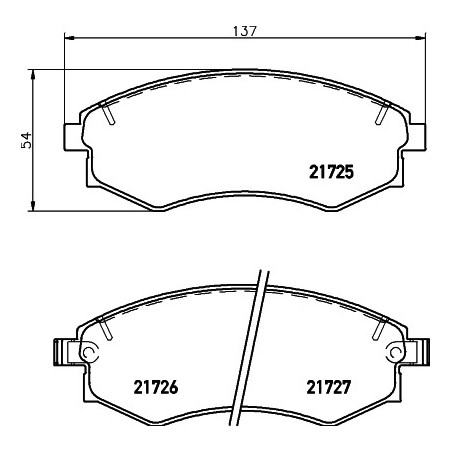 Jeu de quatre plaquettes de...