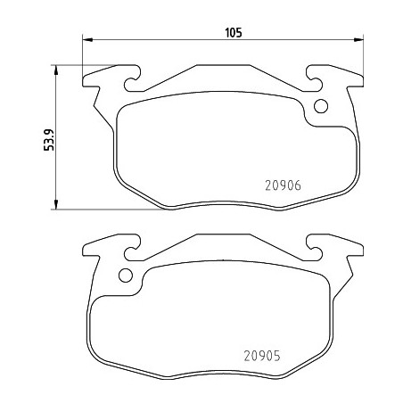 Jeu de quatre plaquettes de...