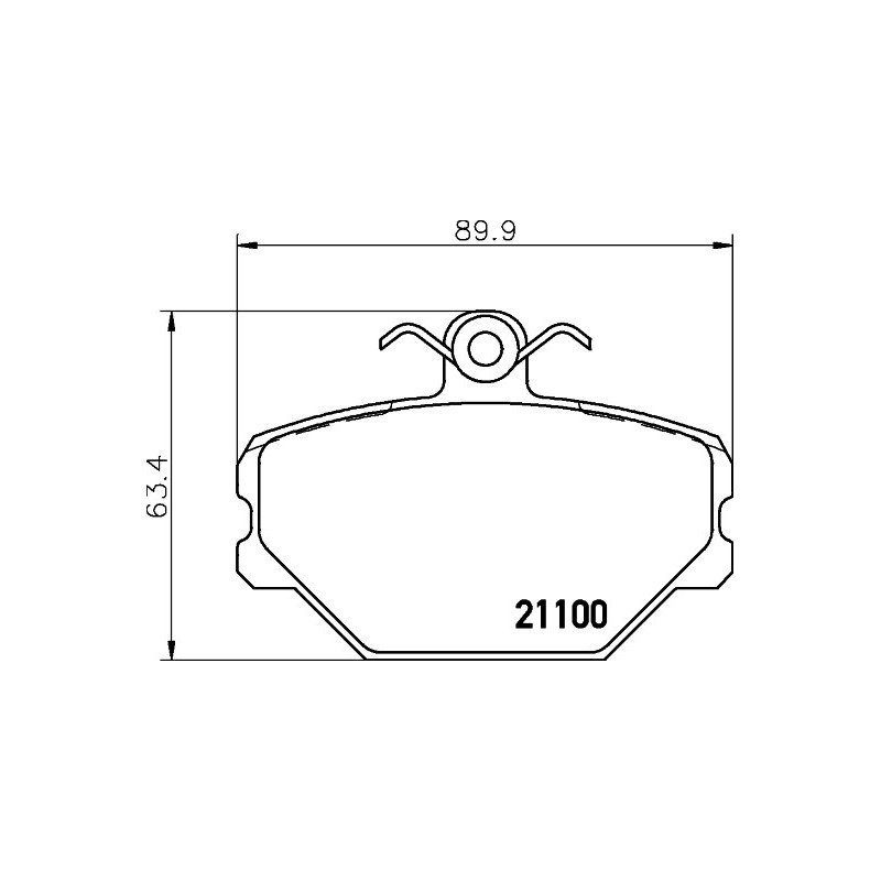 Jeu de quatre plaquettes de frein à disque MINTEX