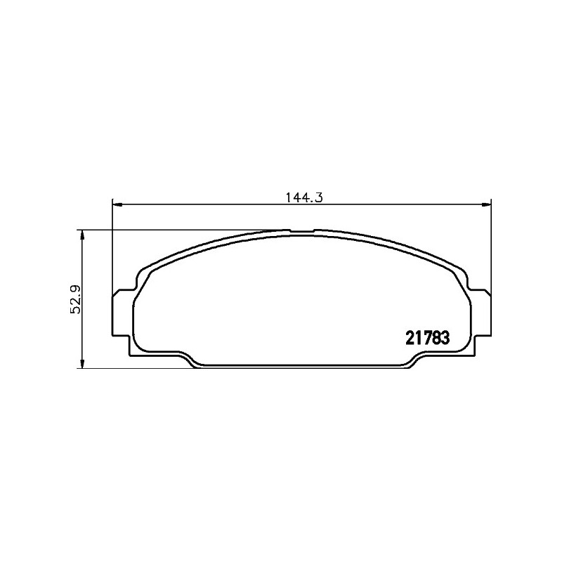 Jeu de quatre plaquettes de frein à disque MINTEX