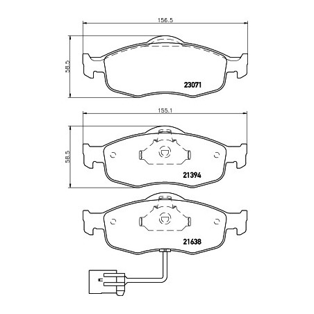 Jeu de quatre plaquettes de...