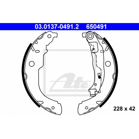 Jeu de mâchoires de frein ATE
