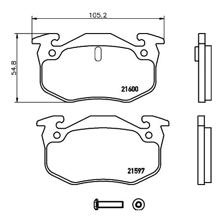 Jeu de quatre plaquettes de...