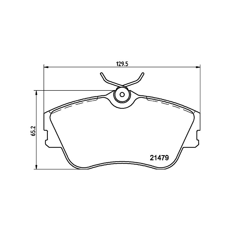 Jeu de quatre plaquettes de frein à disque MINTEX