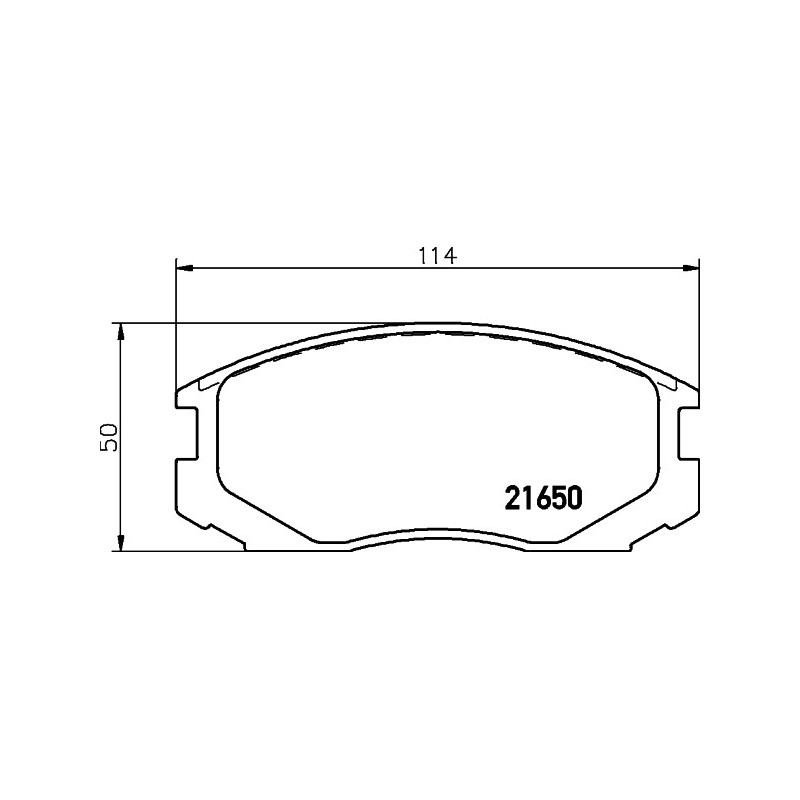 Jeu de quatre plaquettes de frein à disque MINTEX