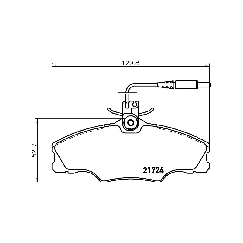 Jeu de quatre plaquettes de frein à disque MINTEX
