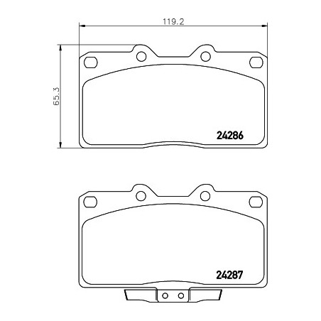 Jeu de quatre plaquettes de...