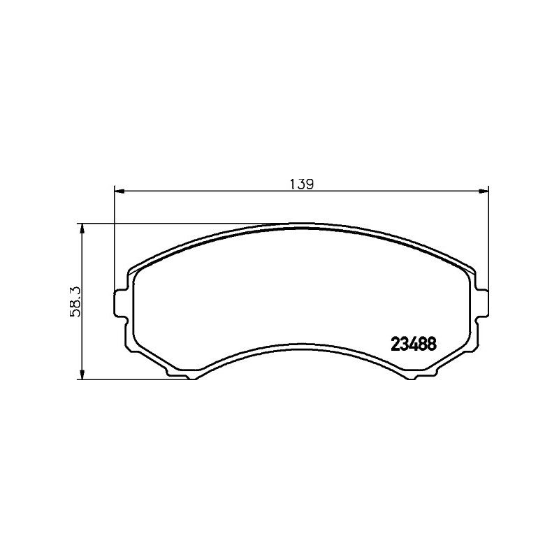 Jeu de quatre plaquettes de frein à disque MINTEX