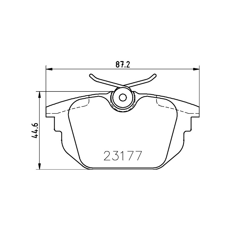 Jeu de quatre plaquettes de frein à disque MINTEX