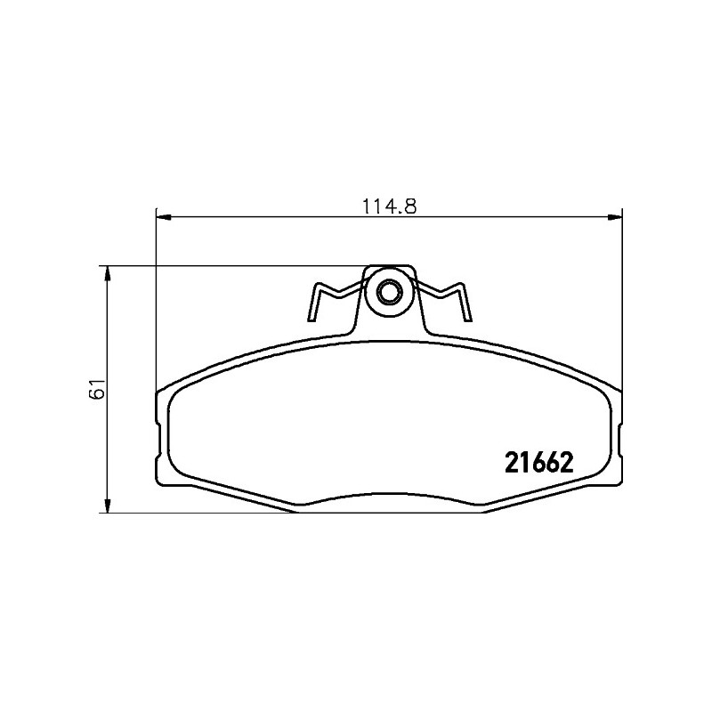 Jeu de quatre plaquettes de frein à disque MINTEX