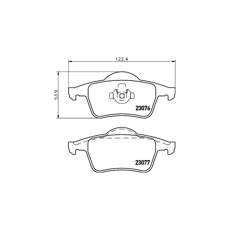 Jeu de quatre plaquettes de frein à disque MINTEX