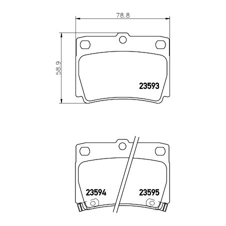 Jeu de quatre plaquettes de...